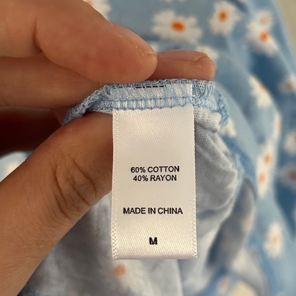 Koolaburra by UGG Cotton Rayon Tiered Cottage Lounge Dress Floral Casual Comfy - Picture 4 of 8